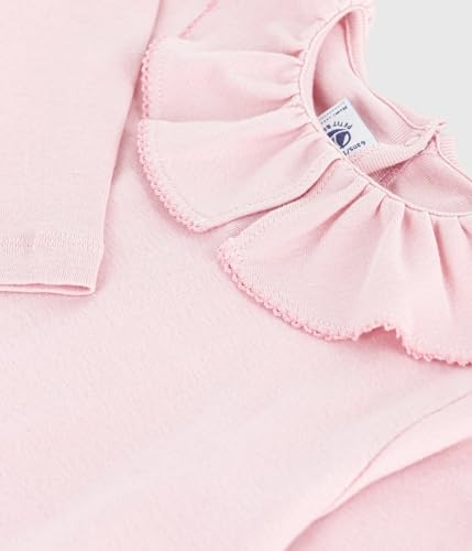 T-shirt a maniche lunghe in cotone tinta unita bambina - 3