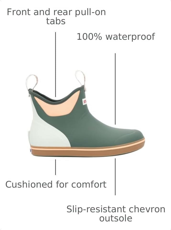 Image of XTRATUF Women's Durable Waterproof Breathable Slip-Resistant 6 Inch Ankle Deck Boots