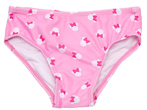 Disney Infant Girl's 2 Piece Minnie Mouse Rashguard Top And Swim Bottom Set, Pink, 18 Months #TOP3