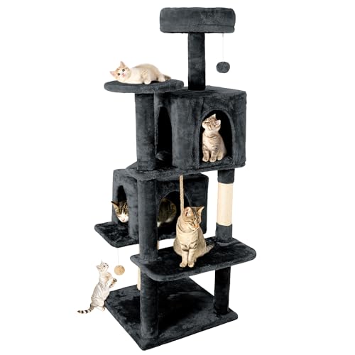 Árbol para Gatos Grande 59in con Condo y Rascador