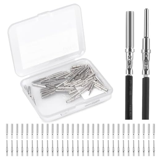GKG TK2 30Pairs DT Deutsch Connector Pins Kit- Size 16 Nickel Plated Deutsch Pins and Sockets,Automotive Electrical Terminals Solid Contacts Wire Gauge 16-20AWG for Car,Truck,etc