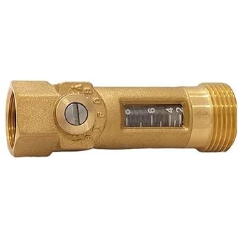 Flow Meter and Balance Valve DN15 DN20 Brass with Spring for Precise Water Flow Monitoring 13 5 Lmin to 28 Lmin System Compensation AB2-8