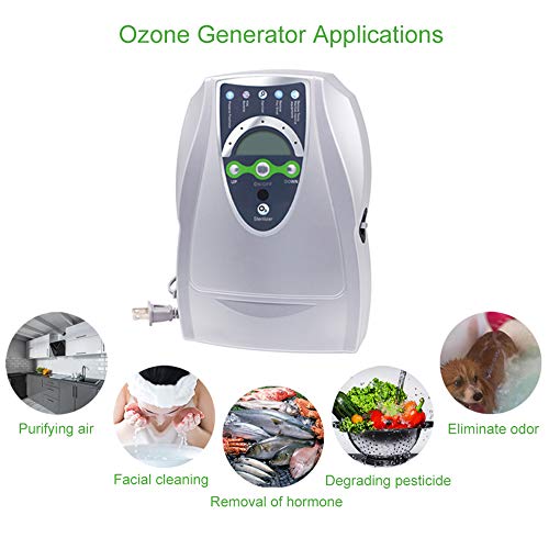 Household Ozone Generator, 500 Mg/H Ozone Machine Odor Removal, Specifically Designed Ozonator For Clean Water, Fruits, Vegetables #TOP1