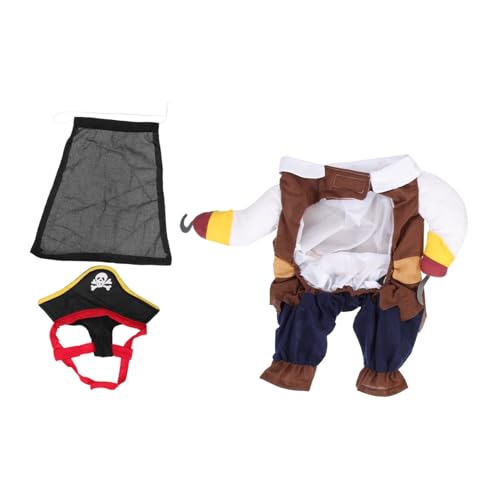 Disfraz pirata para perro talla XL cómodo y transpirable miniatura 1
