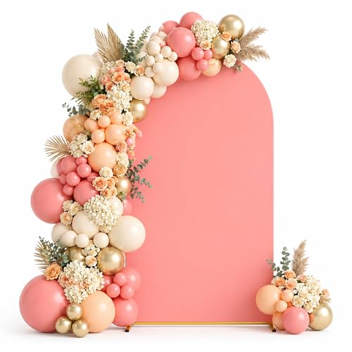 Zenioagy 5FT Party Arch Backdrop Cover for Wedding Birthday Deco,Dusty Pink by Zenioagy - Used condition - US$7.60