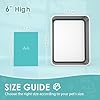 IKITCHEN Stainless Steel Cat Litter Box, Small Metal Cat Litter Box, Deep Litter Pan for Cats Kittens, Easy to Clean Odor Control Durable Nonstick Smooth Surface 17.5 in x 13.5 in x 6 inches #2