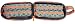 Milan Anchors Estuches, 25 cm, Gris/Naranja