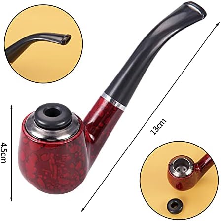 Euvoym Captain Costume Accessories Set Captain Hat with Wooden Pipe with Captain Sunglasses