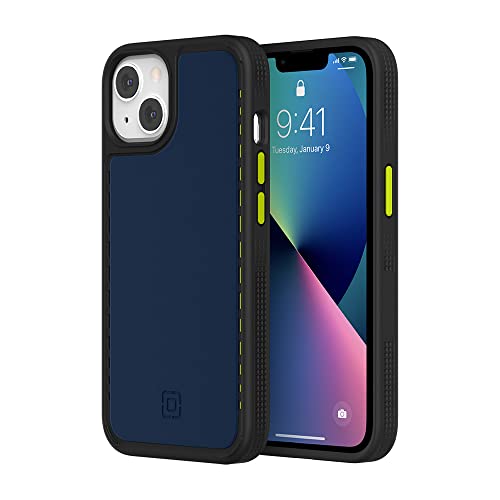 Incipio Optum for iPhone 13 (6.1"), Raised Edge Screen Protection, 16 Foot Drop Tested - Stone Blue/Black/Volt (IPH-1939-SBVT - Image 2