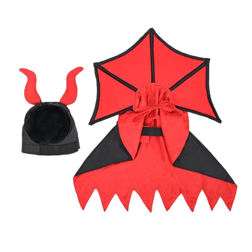 Disfraces De Halloween para Cachorros | Capa Y Sombrero De Halloween para Perros,Disfraz Festivo Divertido para Fiestas Actividades Reuniones Y Cosplay para Mascotas