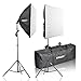 Emart Softbox Photography Video Studio Equipment Lighting Kit, 900 Watt Continuous Photo Portrait Light System, 24" x 24" Softboxes