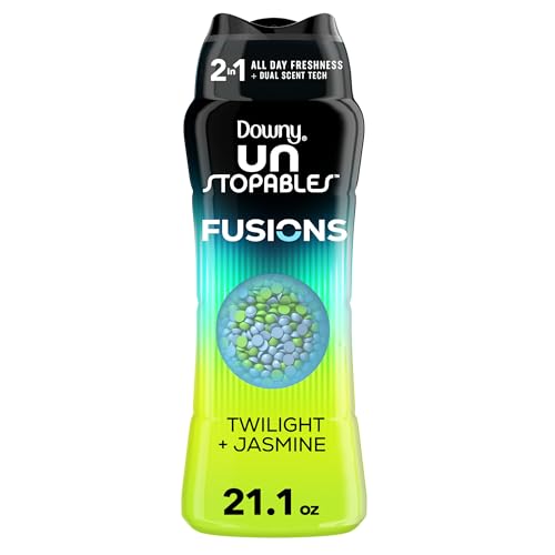 Downy Unstopables Fusions koraliki wzmacniające zapach do prania, zapach zmierzchu i jaśminu, 600 ml, świeżość 2 w 1, koraliki wzmacniające zapach Downy