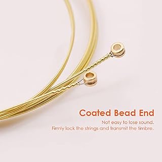 Btuty Cordes de guitare 6 pièces Cordes de guitare acoustique Corde revêtue de rouille avec noyau en acier pour guitare… - Les Beatles, Paul McCartney, John Lennon, RIngo Starr, George Harrison Btuty Cordes de guitare 6 pièces Cordes de guitare acoustique Corde revêtue de rouille avec noyau en acier pour guitare… – Image 2