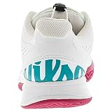 Wilson Unisex KAOS Junior Ql Girls buty tenisowe, Soothing Sea White Sangria - 37 2/3 EU
