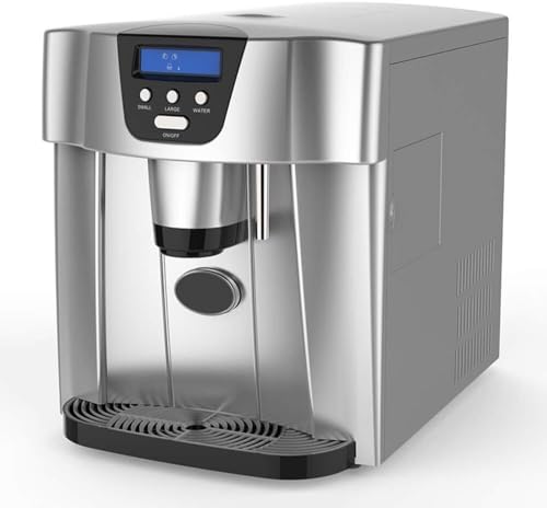 Dispensador automático de hielo, máquina de hielo de sobremesa mejorada con botones táctiles simples