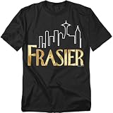 Popfunk Frasier TV Series Logo T-Shirt - X-Large - Black
