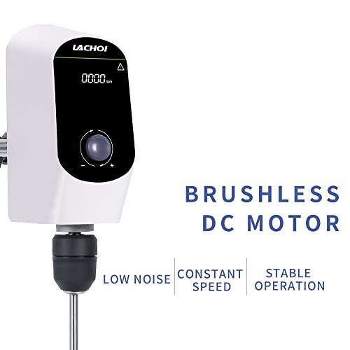 Lachoi AB-6 Electric Overhead Stirrer Mixer 100-2000Rpm Max.20L(H₂O) Lcd Display Digital Overhead Stirrer Mixer 10000Mpas Powerful Lab Stirrers Mixer thumb #4