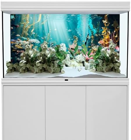 YongFoto Aquarium Background 48x24 inch Coral Reef Backdrop