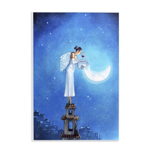 Stupell Industries 'Angel Pouring Moon Cityscape'| Wall Plaque Art