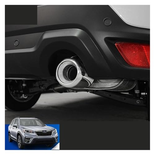 Gorge de queue d'échappement Subaru Forester accessoire auto chrome