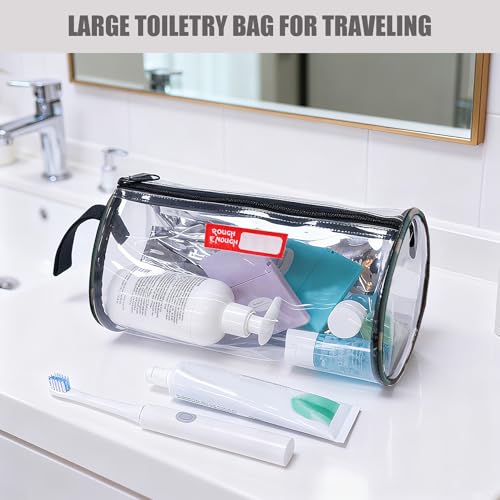 Rough Enough Large Travel Toiletry Bag Clear Cosmetic Sunscreen Pouch Lotion Bags Organizer for Traveling Family Beach Trip Skin Care Equipment Storage3