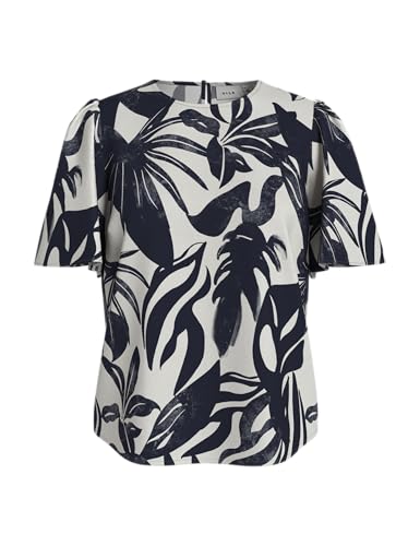 Haut col rond VILA Vilisa femme t-shirt manches mi-longues chic