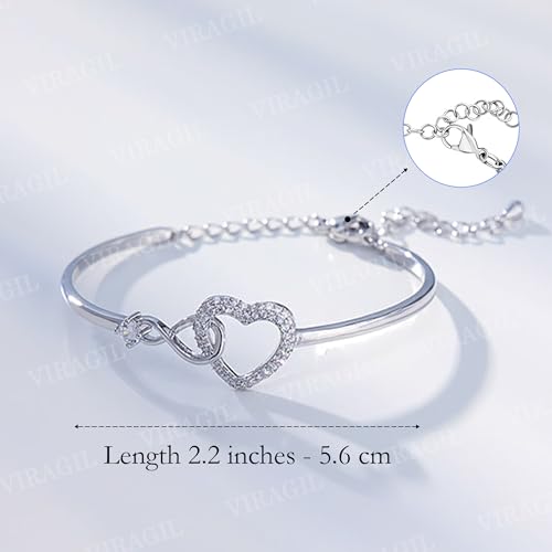 Unique Granddaughter Infinity Heart Bracelet, Thoughtful Gift from Grandma Grandpa, Perfect for Holidays, Birthdays, Milestones, or Special Family Gatherings4