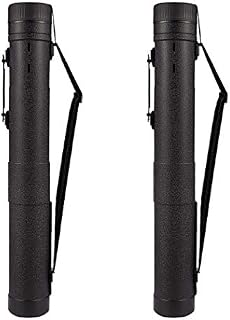 2-Pack Extendable Poster Tubes Expand from 30.5” to 49” with Shoulder Strap