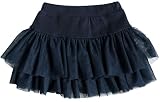 [Bee] ビー スカッツ キッズ 子供 女の子 ミニスカート レギンス付き 春 夏 bbb01498-s12-3 090cm インナー付き2段フリル×ネイビー