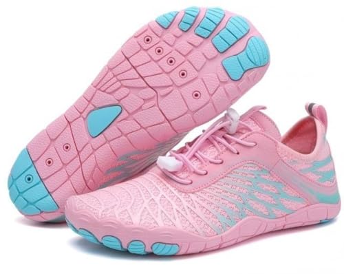 m4solar Wasserschuhe Unisex, Schnelltrocknende Barfußschuhe mit Reflektierendem Streifen, Multifunktional für Yoga, Laufen, Fitness und Wassersport,Aquaschuhe,Tauchenschuhe