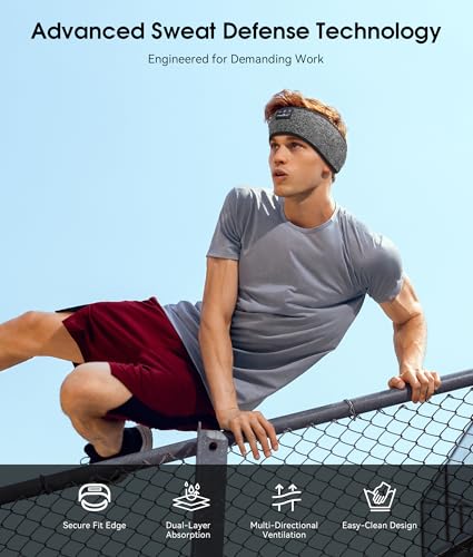 image for MUSICOZY Sleep Headphones Bluetooth 5.4 Headband, Wireless Earphones M
