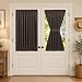 Aquazolax Blackout Curtains 54 x 40 Inches Solid Door Panel Thermal Insulated Premium - 1 Panel, Toffee Brown