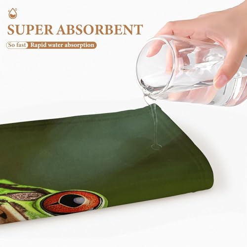 Gant de toilette grenouille doux pour peau sensible à la maison