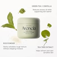 Arencia Korean Rice Mochi Face Cleanser - Face Wash, Gentle Scrub All in One for Deep Cleansing, Moisturizing, Pore Minimizing with Rice Water & Green Tea (4.23oz) — image 5