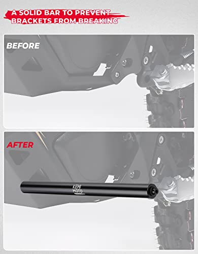 Kemimoto Foot Pegs Support Brace With O-Rings Compatible With June 2022-Present Talaria Sting Electric Dirt Bike Talaria Sting Accessories,Black #TOP3