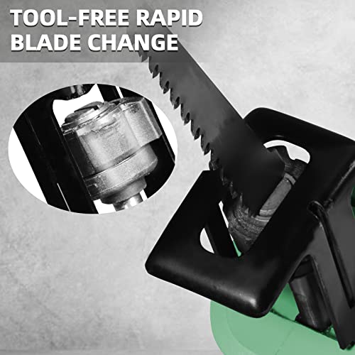 Altocraft 12V Cordless Reciprocating Saw With 2 Batteries,One-Hand Portable Small Power Cutter W/Clamping Jaw,0-2700 Rpm Variable Speed,Tool-Free Blade Change,3 Saw Blades For Wood/Metal/Pvc Cutting #TOP4