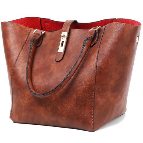sqlp Bolso Mujer Grande Trabajo Bandolera de Piel Bolsos Shopper Moda Marca Viajar Bolso Casual Cuero Bolsa de la Compra Bolsa
