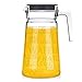 Szklany dzbanek szklany do napojów z uchwytem uszczelnienie 2 l