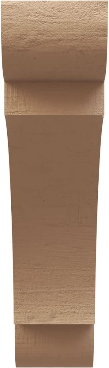 Timberthane Rough Cedar Faux Wood Olympic Knee Brace, 3"W x 12"D x 12"H, Primed Tan
