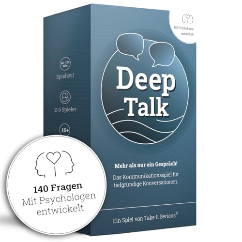 Take It Serious - Deep Talk | Gesprächsspiel für tiefgründige Gespräche | Kommunikationsspiel für Freunde & Familie | Partyspiel | Gesprächskarten | Selbstreflexion | Mit Psychologen entwickelt