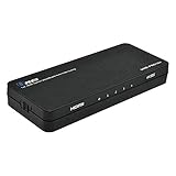 Orei 4K 1x4 HDMI Splitter Duplicater by OREI - with Down Scaler 4 Ports with Full Ultra HD, HDCP 2.2, Upto 4K at 60Hz, 1080p & 3D Supports EDID Control - UHDPRO-104, Model Number: UHD-PRO104