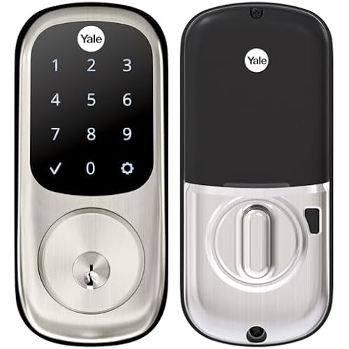 Yale Assure Deadbolt Lock with Touchscreen, Satin Nickel Digital Non-Connected Entry Door Lock with Electronic Keypad and Back-Up Key, ‎‎YRD226NR619