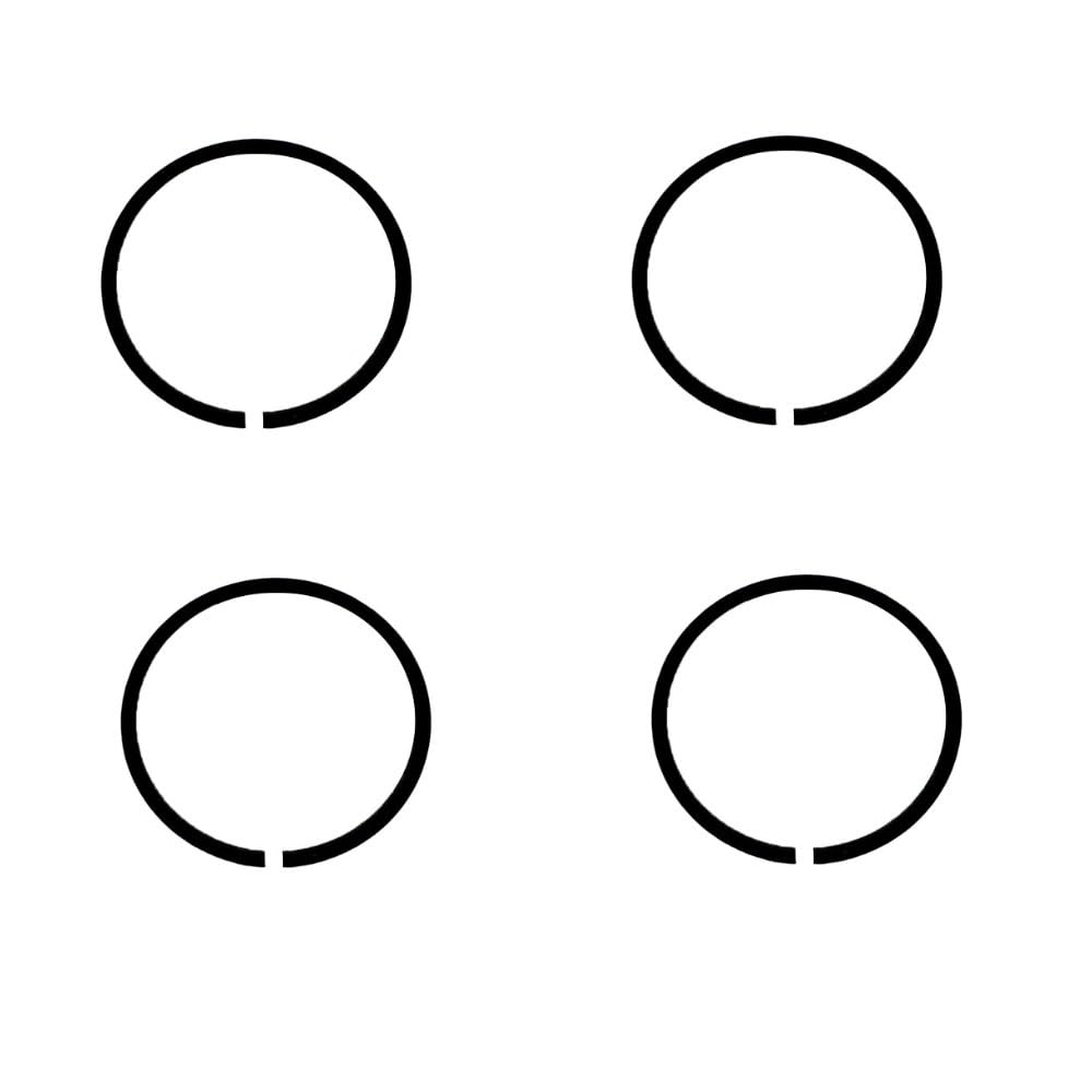 Qty 4: Hydraulic Lift Pump Piston Rings Fits Massey Ferguson Replaces 190848M1