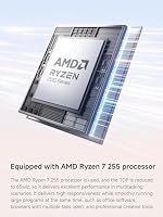 MINIS FORUM AI X1-255 Mini-PC, AMD Ryzen 7 255 (8C/16T, bis zu 4,9 GHz), 32 GB DDR5 RAM, 1 TB M.2 SSD, HDMI/DP/USB4 (4K@120 Hz), 2,5G LAN, Wi-Fi 7/BT5.4,Oculink Support – Ansicht 4