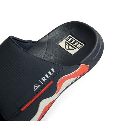 REEF Mens Sandals, Cruiser Slide, Navy/White/Orange, 8 by REEF - Used condition - Image 8