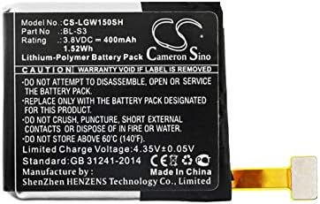 Cameron Sino Batería para LG W150, reloj Urbane PN LG BL-S3 400mAh  1.52Wh