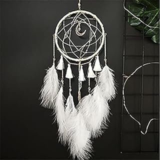 YRVCT Dream Catcher Decorative Mobiles Handmade White Dream Catchers for Home Decor Kids Bedroom Wall Hanging Decorations Ornaments Craft