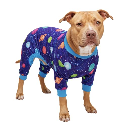 Spark Paws Dog Pajamas - Stretch Onesie Recovery Full Leg Surgery Suit PJS