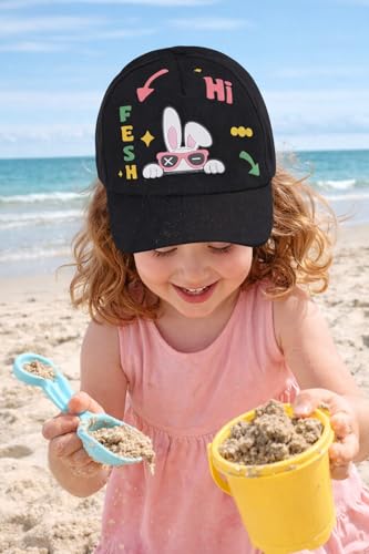 Image of PASSION PETALS Summer Dino Rockstar Baseball Cap for Kids Boys and Girls 2-4Years