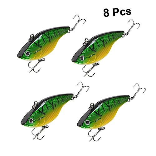 WHAMVOX 8 Pçs Iscas De Pesca Para Iscas De Pesca Bass Iscas De Pesca De Metal Iscas De Pesca Anzóis